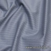 Сорочечная (н) серо-синяя клетка  - итальянские ткани Тессутидея арт. 01-6055