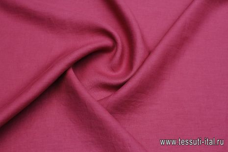 Лен (о) брусничный  - итальянские ткани Тессутидея арт. 16-0932