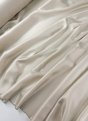 Шелк твил (о) бело-бежевый - в интернет-магазине тканей Тессутидея арт. 10-5128