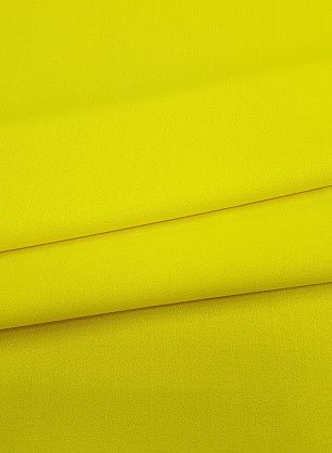 Костюмная креп (о) ярко-желтая  - в интернет-магазине тканей Тессутидея арт. 05-3291