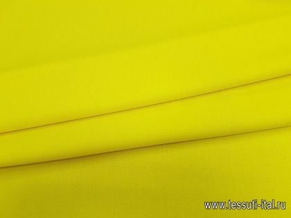 Костюмная креп (о) ярко-желтая  - итальянские ткани Тессутидея арт. 05-3291