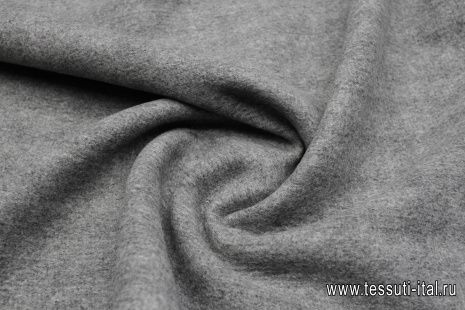 Пальтовая дабл двухслойная (н) крупная серо-белая гусиная лапка/серая - итальянские ткани Тессутидея арт. 09-2027