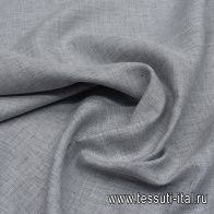 Лен костюмный (о) серый меланж - итальянские ткани Тессутидея арт. 16-0830