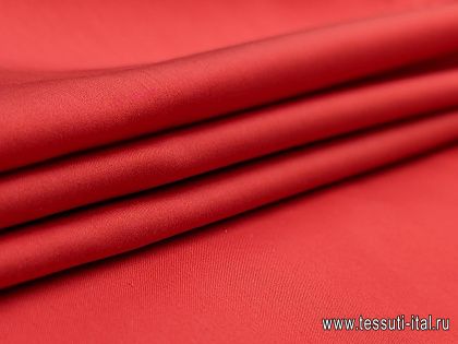 Хлопок стрейч (о) красный - итальянские ткани Тессутидея арт. 01-7101
