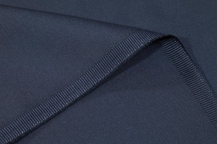 Костюмная двухслойная (о) темно-синяя - итальянские ткани Тессутидея арт. 05-4857