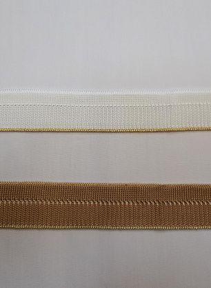 Подвяз (н) бело-золотой, бежево-золотой 3,5*65см  - в интернет-магазине тканей Тессутидея арт. F-4058