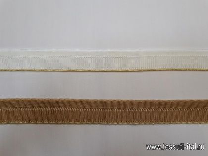 Подвяз (н) бело-золотой, бежево-золотой 3,5*65см  - итальянские ткани Тессутидея арт. F-4058