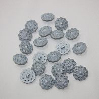 Пуговица пластик на ножке винтажный цветок d-20mm Roberto Cavalli - итальянские ткани Тессутидея арт. F-2429