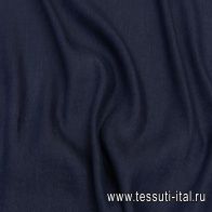 Лен (о) темно-синяя елочка - итальянские ткани Тессутидея арт. 16-0737