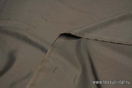 Подкладочная вискоза диагональ (о) коричнево-серая - итальянские ткани Тессутидея арт. 08-1420