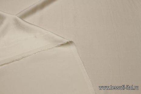 Шелк атлас стрейч (о) айвори - итальянские ткани Тессутидея арт. 10-3627