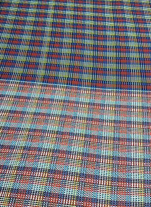 Трикотаж (н) яркое сине-красно-желто-белое переплетение - в интернет-магазине тканей Тессутидея арт. 13-1146