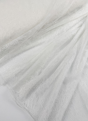 Кружевное полотно шантильи (о) айвори - в интернет-магазине тканей Тессутидея арт. 03-7568