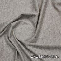 Трикотаж дабл вискоза+шелк (о) светло-серый/айвори - итальянские ткани Тессутидея арт. 14-1744