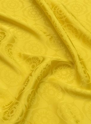 Плательная жаккардовая (о) желтая - в интернет-магазине тканей Тессутидея арт. 03-6768