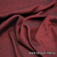 Лен (о) красно-черный - итальянские ткани Тессутидея арт. 16-0845