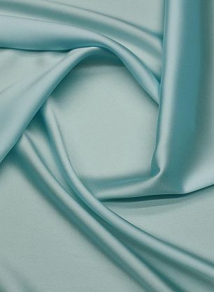 Шелк атлас стрейч (о) светло-бирюзовый - в интернет-магазине тканей Тессутидея арт. 10-4036