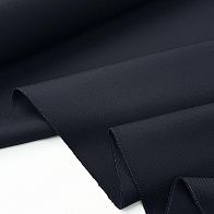 Пальтовая шерсть+шелк дабл двухслойная (о) черно-синяя диагональ - итальянские ткани Тессутидея арт. 09-2182