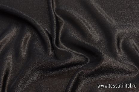 Шифон с люрексом (о) черный - итальянские ткани Тессутидея арт. 10-2093