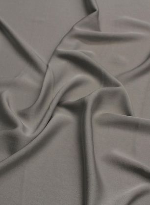 Плательная кади стрейч 138 г/м (о) светло-серая - в интернет-магазине тканей Тессутидея арт. 03-6864