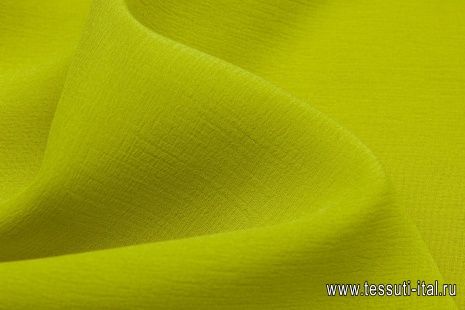 Шелк матлассе (о) желто-горчичный - итальянские ткани Тессутидея арт. 02-7575