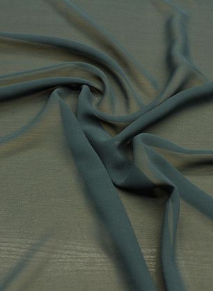 Шифон (о) темно-зеленый - в интернет-магазине тканей Тессутидея арт. 10-3343