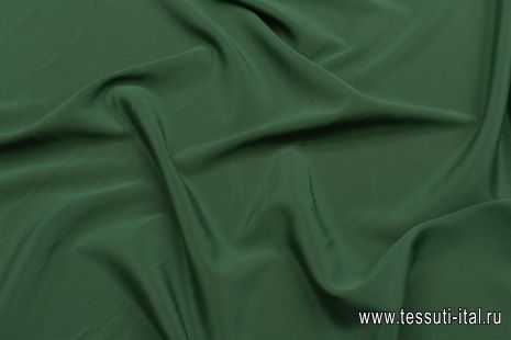 Крепдешин стрейч (о) зеленый - итальянские ткани Тессутидея арт. 10-2733