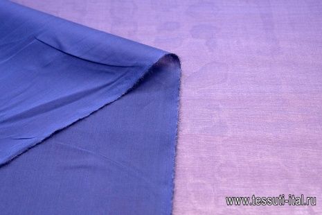 Органза стрейч (о) темно-сине-фиолетовая - итальянские ткани Тессутидея арт. 10-1227