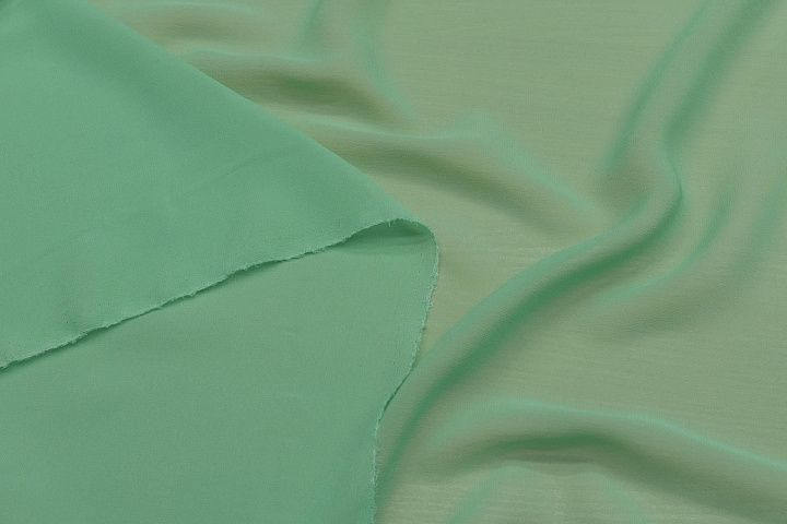 Шифон (о) светло-зеленый - итальянские ткани Тессутидея арт. 10-2982
