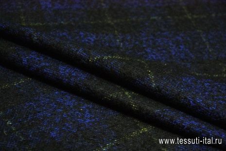 Костюмная (н) черно-бежево-желтая ш-150см - итальянские ткани Тессутидея арт. 05-2237