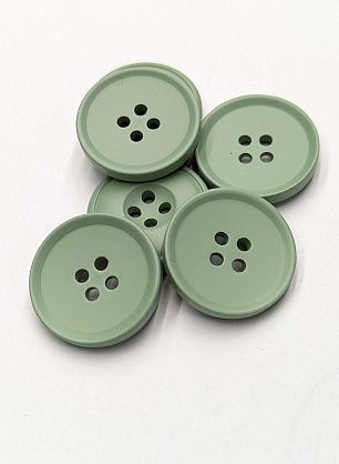 Пуговица пластик 4 прокола d-23мм мятная - в интернет-магазине тканей Тессутидея арт. F-6123