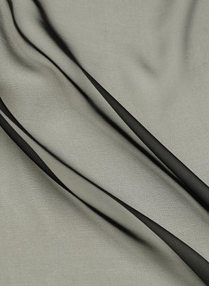 Шифон полиамид (о) черный - в интернет-магазине тканей Тессутидея арт. 03-7395