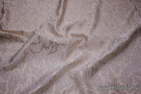 Жаккард матлассе с люрексом купон (1,45м) (н) яркий принт из люрекса на пыльном - итальянские ткани Тессутидея арт. 03-6827