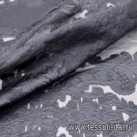 Органза филькупе купон (2м) (о) черная - итальянские ткани Тессутидея арт. 03-5541
