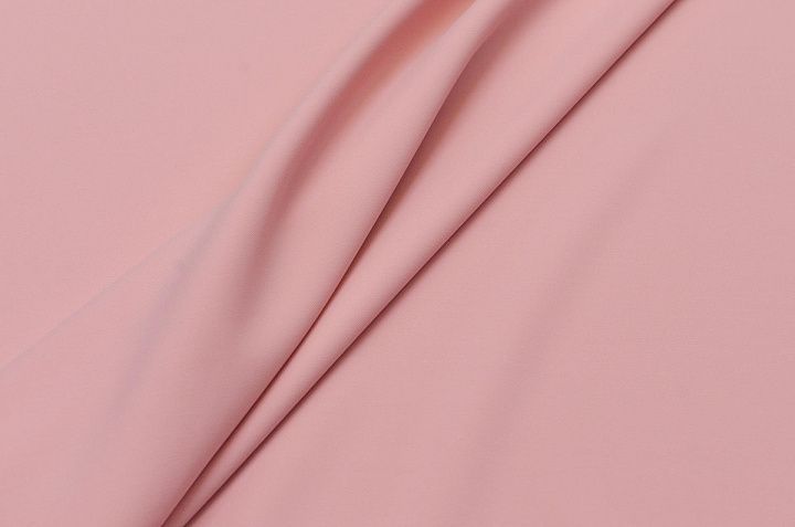 Плательная кади стрейч (о) розово-бежевая - итальянские ткани Тессутидея арт. 03-5610