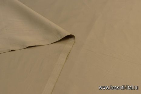 Хлопок стрейч (о) светло-коричневый - итальянские ткани Тессутидея арт. 01-5923