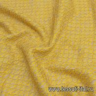 Шелк матлассе (н) серо-желтый - итальянские ткани Тессутидея арт. 10-2396