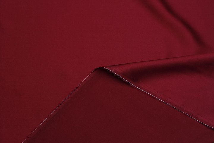 Шелк атлас стрейч 100 г/м (о) марсала - итальянские ткани Тессутидея арт. 10-4158