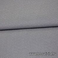 Сорочечная (н) бело-синий геометрический орнамент ш-150см - итальянские ткани Тессутидея арт. 01-3390