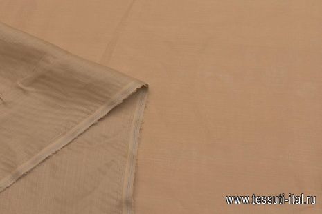 Лен сорочечный (о) светло-коричневый - итальянские ткани Тессутидея арт. 16-0811