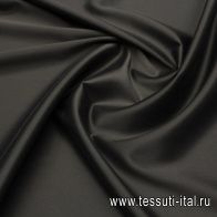 Шелк атлас продублированный шифоном (о) коричневый - итальянские ткани Тессутидея арт. 10-3565