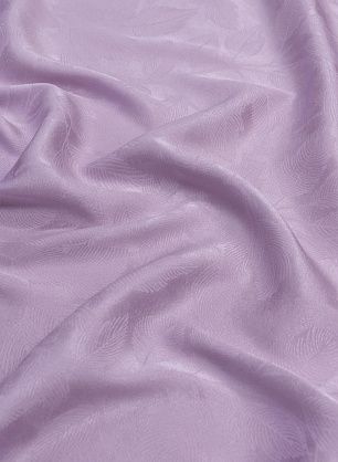 Шелк дама (о) светло-сиреневый с тиснеными листьями - в интернет-магазине тканей Тессутидея арт. 10-2507