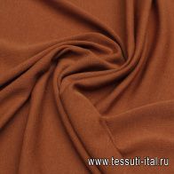 Трикотаж шерсть дабл (о) терракотовый - итальянские ткани Тессутидея арт. 15-1087