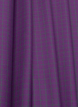 Костюмная (н) сиренево-зеленая клетка - в интернет-магазине тканей Тессутидея арт. 05-4364