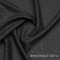 Костюмная фланель (н) меланжевые косички на темно-сером - итальянские ткани Тессутидея арт. 05-4726