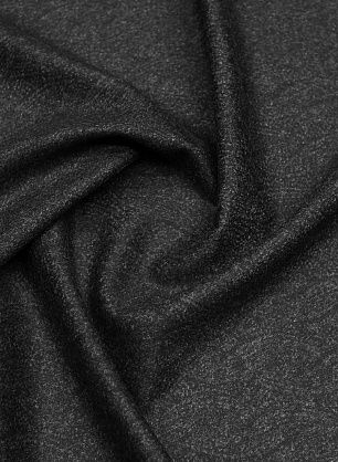 Костюмная фланель (н) меланжевые косички на темно-сером - в интернет-магазине тканей Тессутидея арт. 05-4726