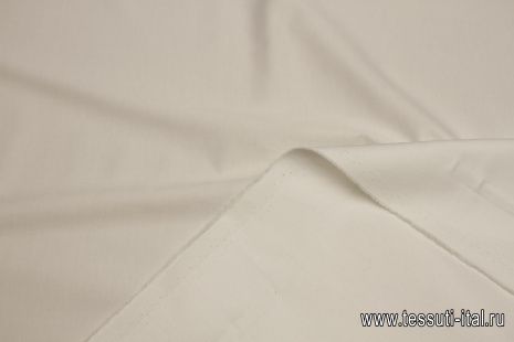 Хлопок стрейч костюмный (о) белый - итальянские ткани Тессутидея арт. 01-7418