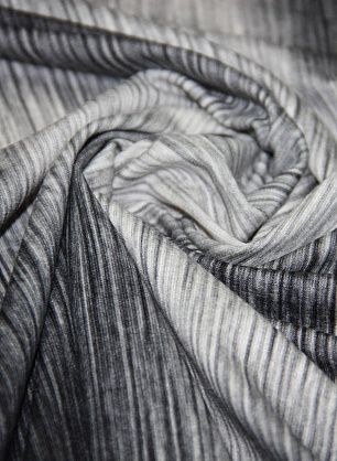 Трикотаж вискоза (н) черно-белые полосы - в интернет-магазине тканей Тессутидея арт. 14-1380