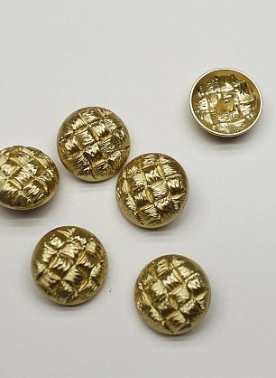 Пуговица металл золото на ножке d-23мм  - итальянские ткани Тессутидея F-7026