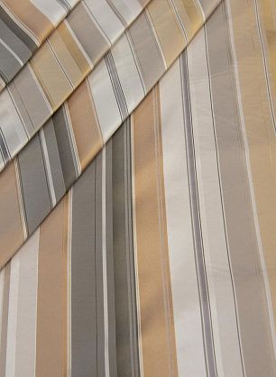 Тафта (н) серо-бело-бежевая полоска - в интернет-магазине тканей Тессутидея арт. 10-1060